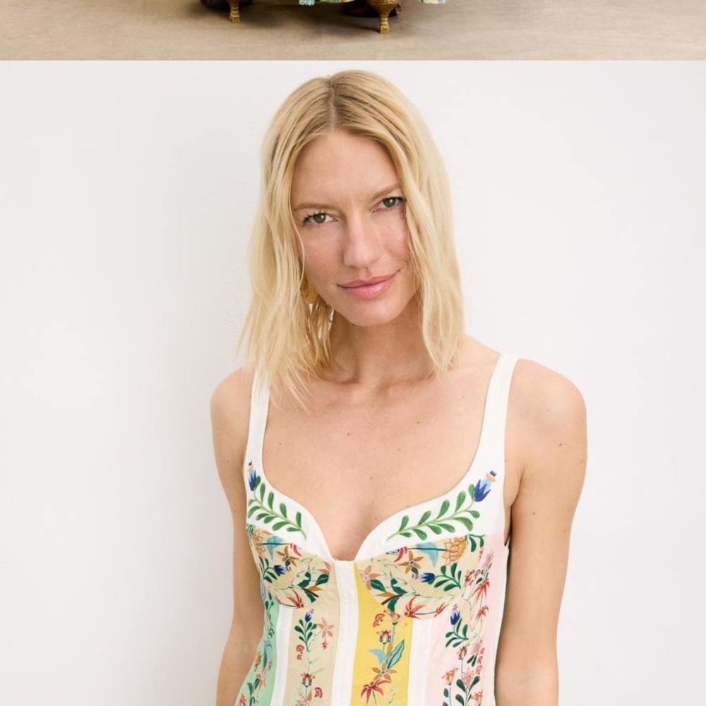 FARM Rio Multicolor Floral Midi Dress